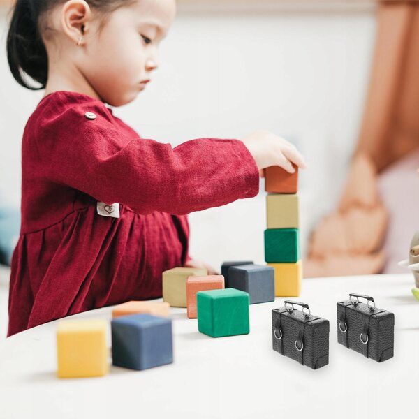 Eleganter Minikoffer für Puppenhäuser – Dekoration und sicheres Spielen