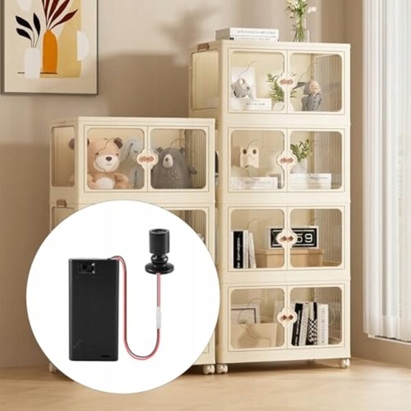 3V 1W Mini-LED-Lampen für Puppenhaus – 2er-Set mit AA-Batteriehalter