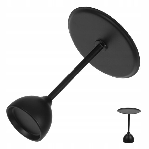Mini tavolino da tè nero – Modello realistico di arredamento per una casa delle bambole