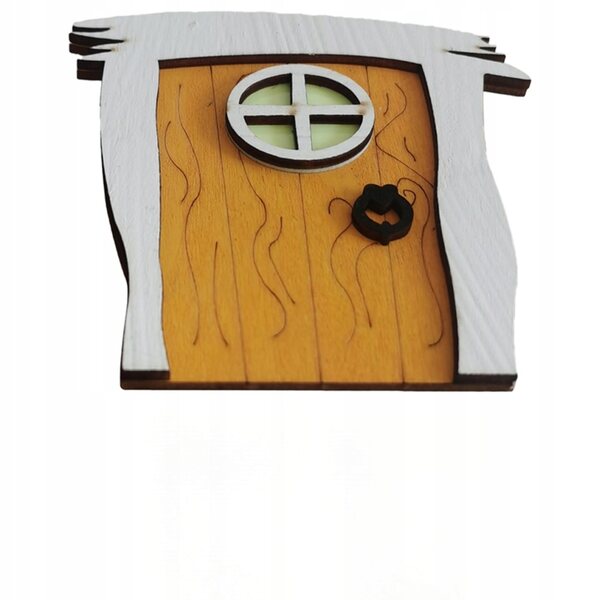Mini porte e finestre in legno per casa delle fate, decorazione giardino bambini