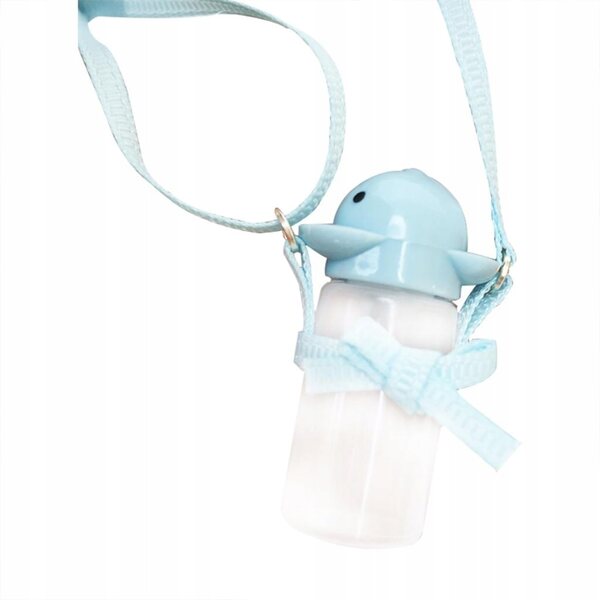 1:12 Puppenhaus-Miniatur-Wasserflasche mit verstellbarem Riemen, blau