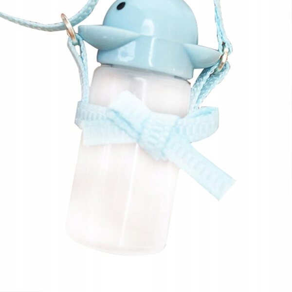 1:12 Puppenhaus-Miniatur-Wasserflasche mit verstellbarem Riemen, blau