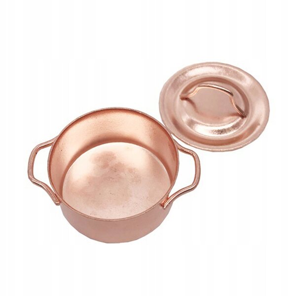 Dekorative Miniatur aus Metalllegierung für Kinder | Mini goldener Topf 3,8 cm