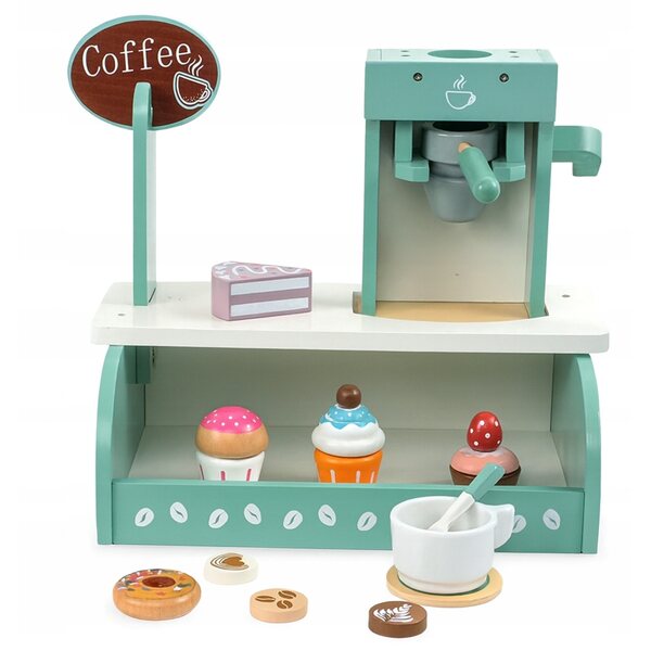 Café-Spielset aus Holz für Kinder ab 3 Jahren mit Zubehör