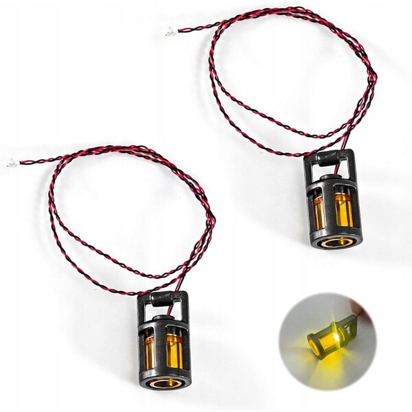 Lanterne LED in miniatura per una casa delle bambole con cavo da 15 cm, bianco caldo