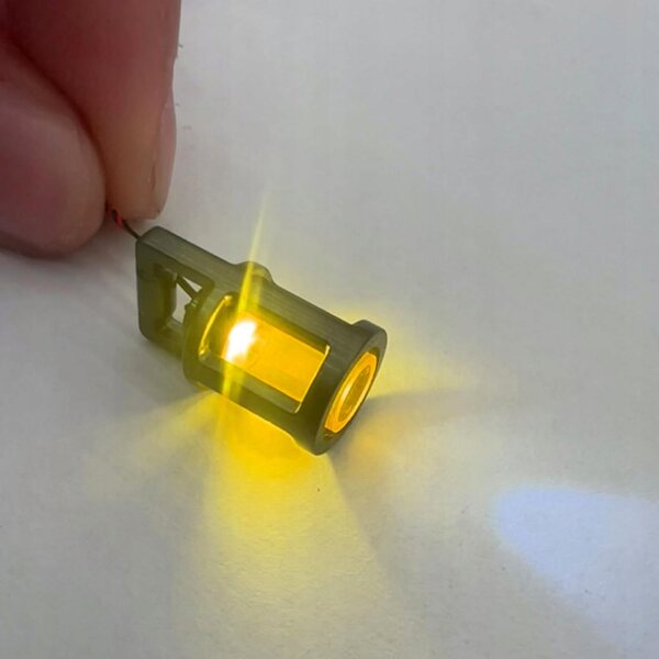 Lanterne LED in miniatura per una casa delle bambole con cavo da 15 cm, bianco caldo