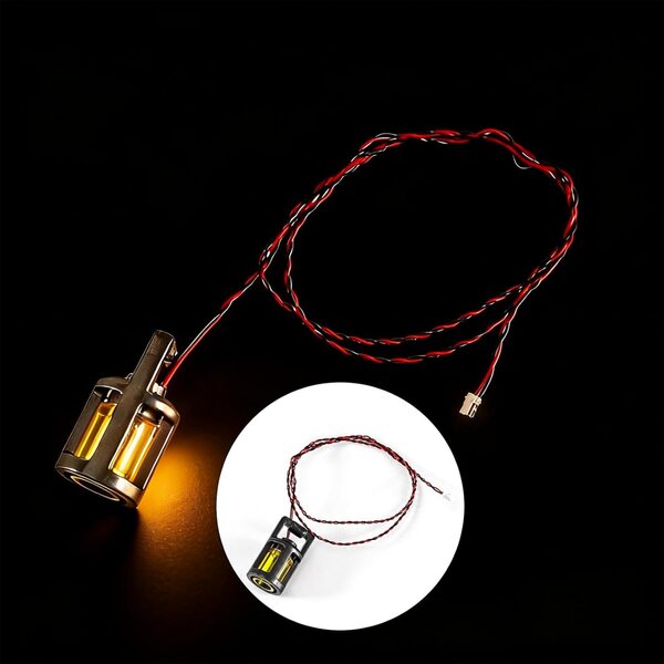 Lanterne LED in miniatura per una casa delle bambole con cavo da 15 cm, bianco caldo
