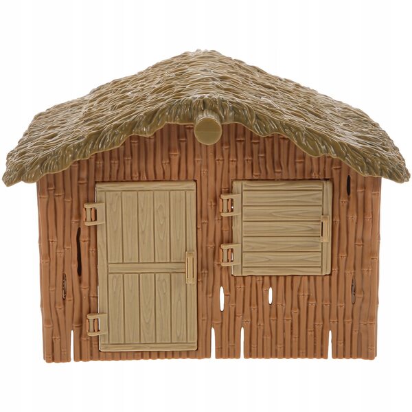 Modello Casa Miniatura in Plastica per Decorazione Giardino e Micro Paesaggi