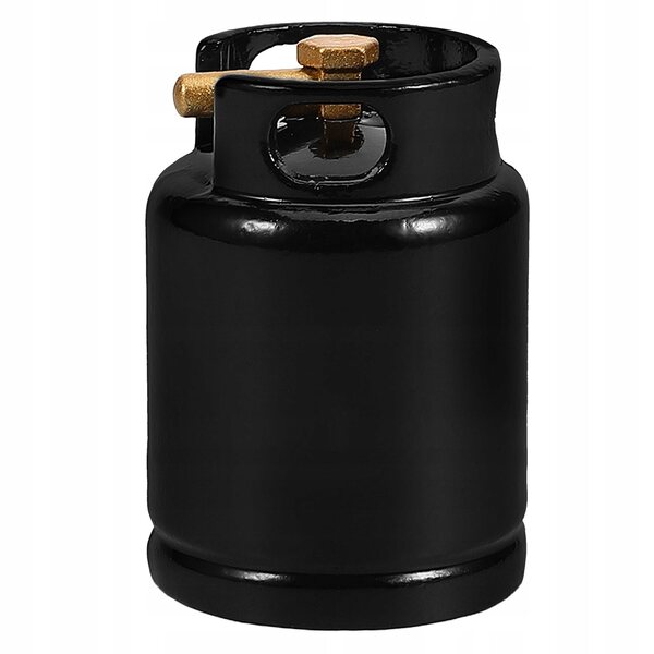 Mini schwarzer Dekotank für Puppenhaus 3x2,1 cm