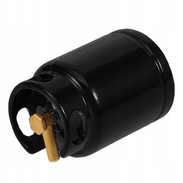 Mini schwarzer Dekotank für Puppenhaus 3x2,1 cm