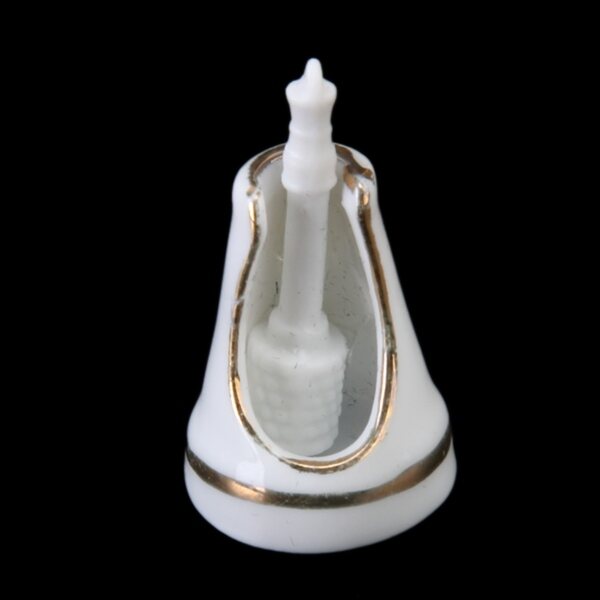 szt. 1/12 Dollhouse miniaturowy porcelanowy zestaw wanien łazienkowych biały