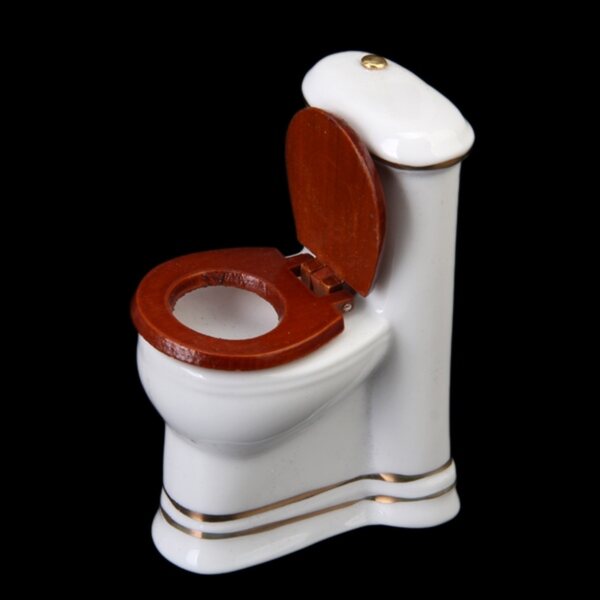 szt. 1/12 Dollhouse miniaturowy porcelanowy zestaw wanien łazienkowych biały