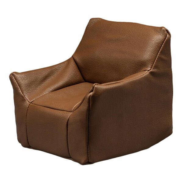Miniatura sofa per casa delle bambole 1:12 in schiuma PU marrone vintage