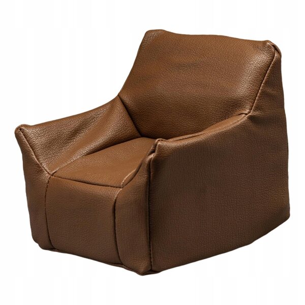 Miniatura sofa per casa delle bambole 1:12 in schiuma PU marrone vintage