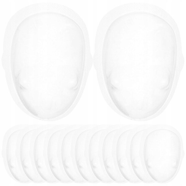 Set 20 Mascherine Protettive Trasparenti in Plastica per Bambole DIY
