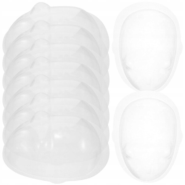 Set 20 Mascherine Protettive Trasparenti in Plastica per Bambole DIY
