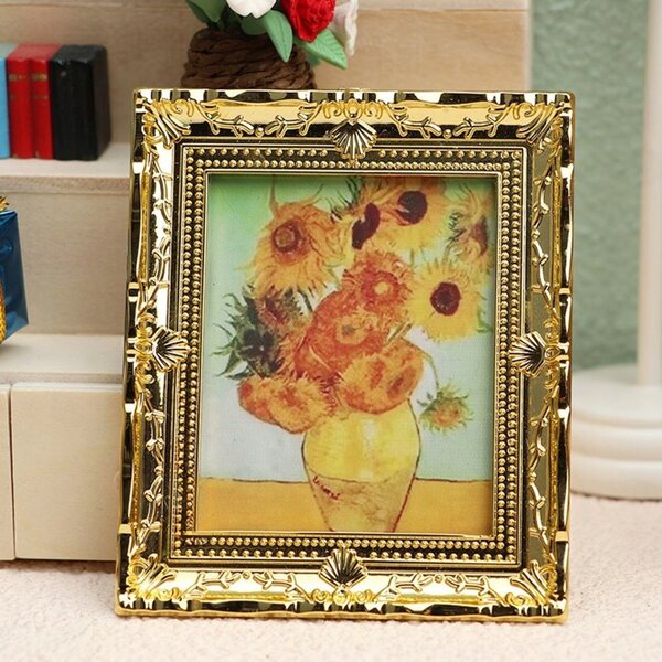Set 3 Miniature Decorazioni Dorate in Resina con Design Realistico per Casa e Ufficio