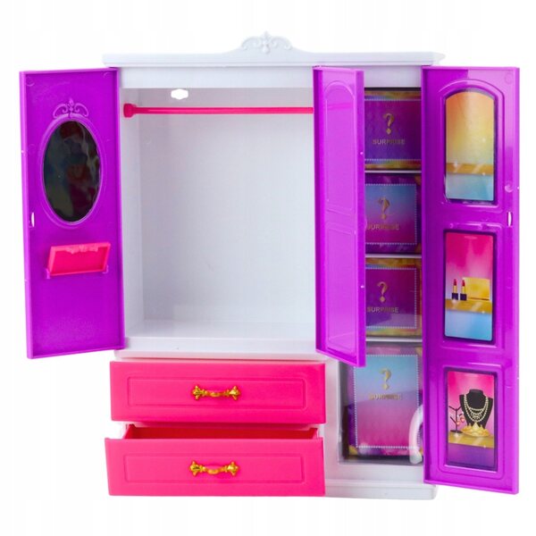 Bambola Anlily da 30 cm con armadio e 20 accessori: un set moda per bambini
