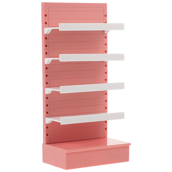 Miniatura Scaffale Decorativo in ABS per Casa delle Bambole Rosa Compatto