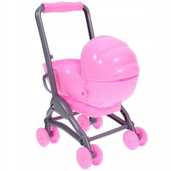 Gioco Wòzeczek per Bambole Rosa in ABS, Accessorio Realistico per Casette di Bambole