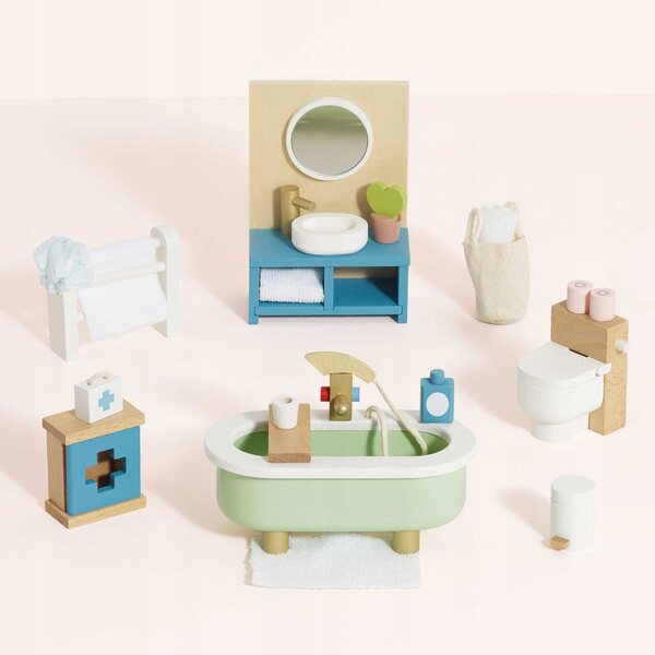 Set mit 115 Holzmöbeln für das Le Toy Van Puppenhaus – realistisch und sicher