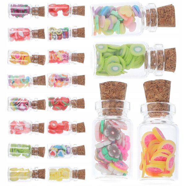 Set 20 mini barattoli decorativi in miniatura per casa delle bambole e foto