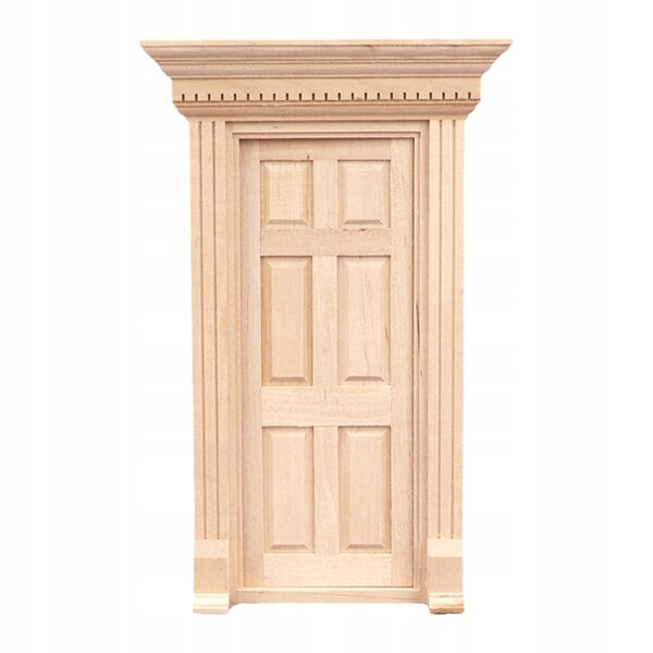 Decorazione in legno miniatura per porte di casette, design elegante e durevole