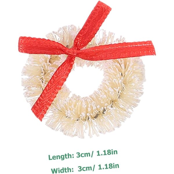 Ghirlande Natalizie Miniature 15pz Garneck in Sisal Colorate per Decorazioni Festive