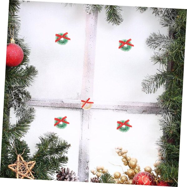 Ghirlande Natalizie Miniature 15pz Garneck in Sisal Colorate per Decorazioni Festive