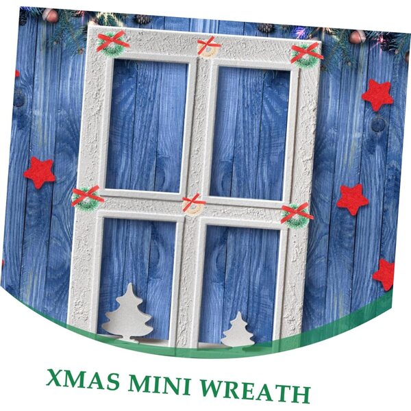 Ghirlande Natalizie Miniature 15pz Garneck in Sisal Colorate per Decorazioni Festive