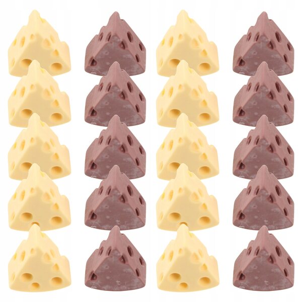 24 Stück Herz- und Käse-Harzanhänger zum Basteln und Dekorieren