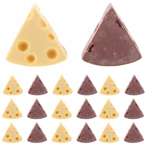 24 Stück Herz- und Käse-Harzanhänger zum Basteln und Dekorieren