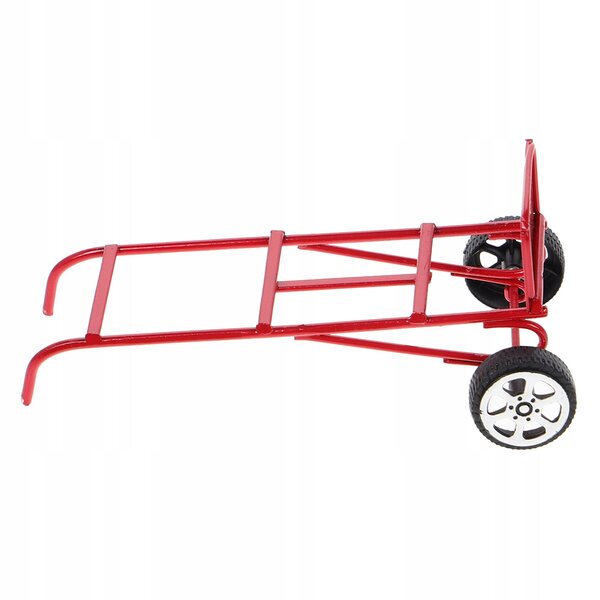 Mini camioncino a spinta in metallo rosso per diorami e modellismo