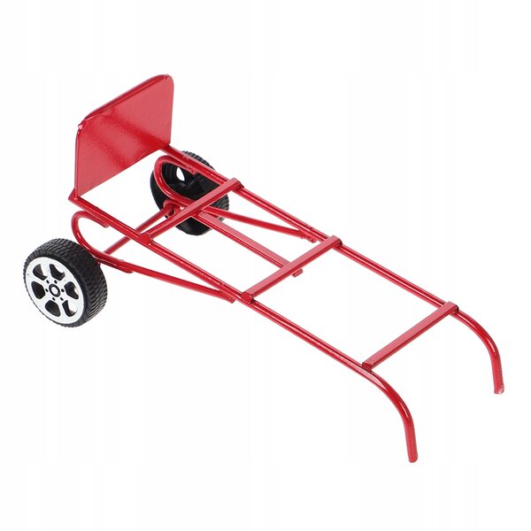 Mini camioncino a spinta in metallo rosso per diorami e modellismo
