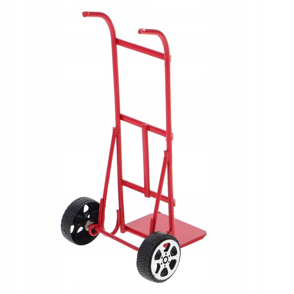 Mini camioncino a spinta in metallo rosso per diorami e modellismo