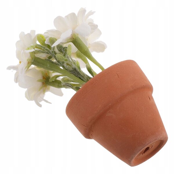 Miniatura pianta in vaso con margherita realistica per decorazioni domestiche