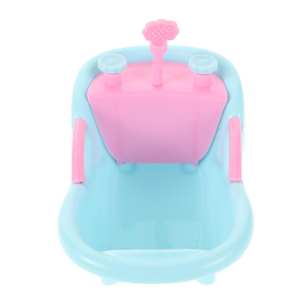 Mini vasca da bagno in plastica per case delle bambole con design realistico