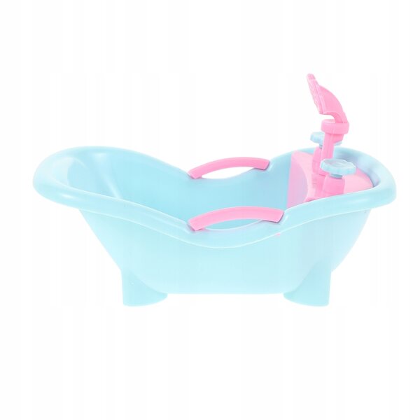 Mini vasca da bagno in plastica per case delle bambole con design realistico