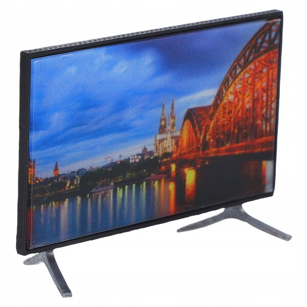 Mini TV per casa delle bambole con schermo LCD realistico in PLA resistente