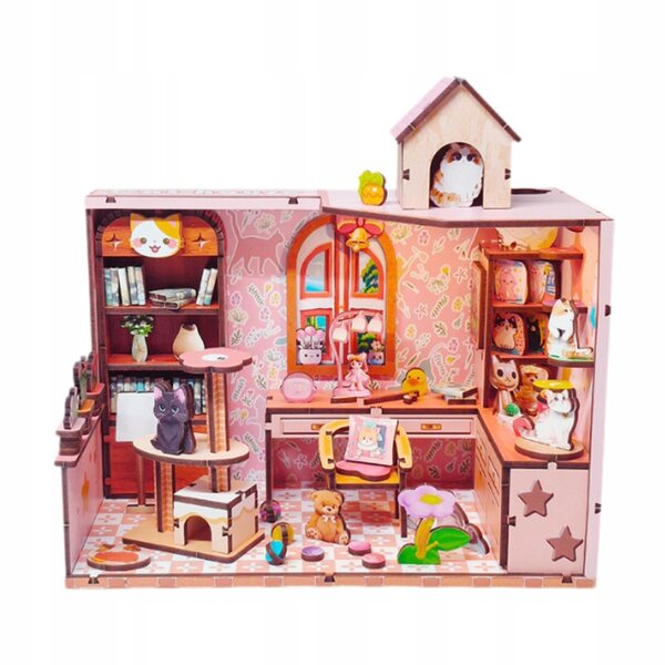 Kit DIY Casa delle Bambole 3D con Mobili in Legno - Puzzle Miniatura Handmade