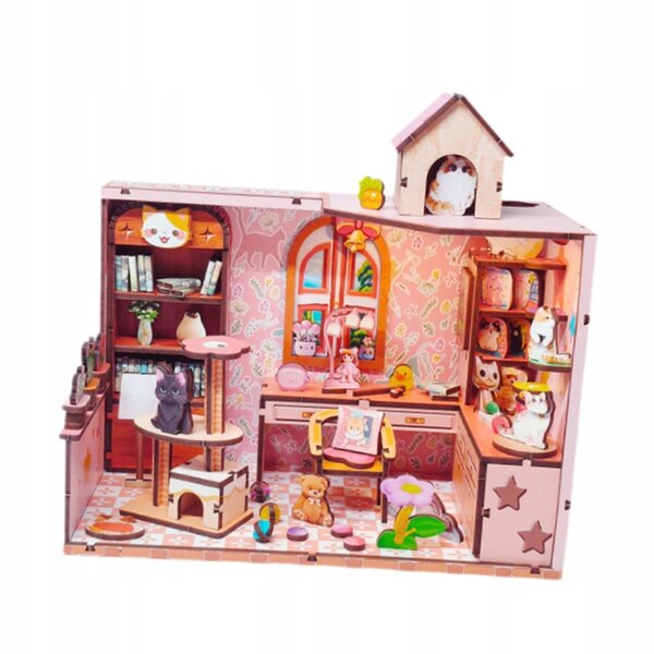 Kit DIY Casa delle Bambole 3D con Mobili in Legno - Puzzle Miniatura Handmade