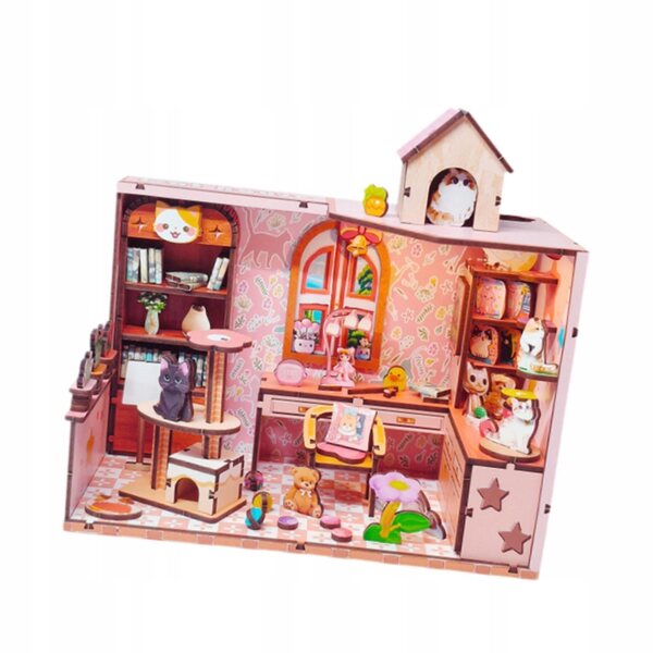 Kit DIY Casa delle Bambole 3D con Mobili in Legno - Puzzle Miniatura Handmade