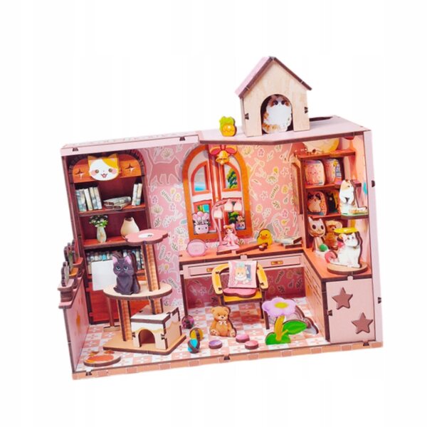 Kit DIY Casa delle Bambole 3D con Mobili in Legno - Puzzle Miniatura Handmade
