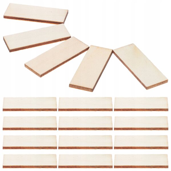 100 Stück beige Holzbretter für Puppenhausböden, Bastelarbeiten