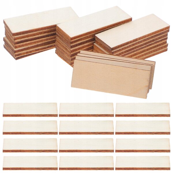 100 Stück beige Holzbretter für Puppenhausböden, Bastelarbeiten