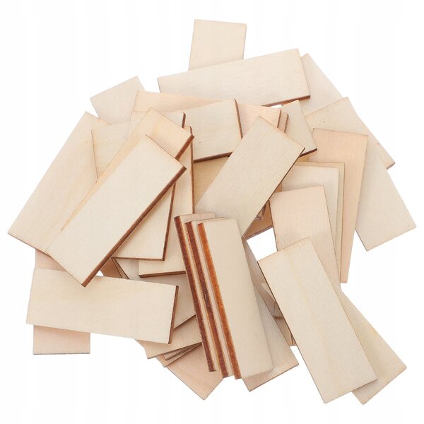 100 Stück beige Holzbretter für Puppenhausböden, Bastelarbeiten