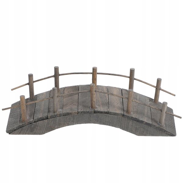 Miniatura ponte in legno per decorazioni giardino e scenografie miniature