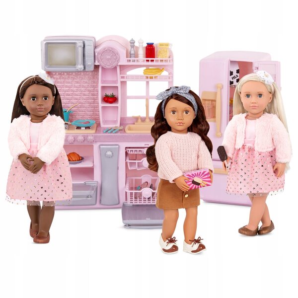 Unser Generation Gourmet-Küchenset mit komplettem Zubehör für 46-cm-Puppen