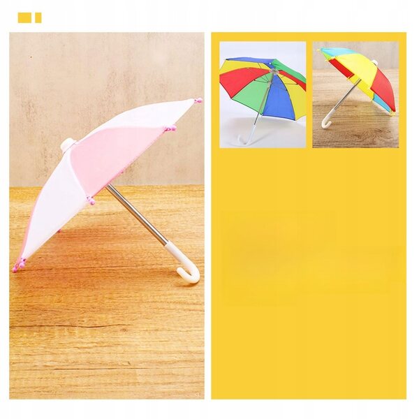 Set 8 Mini Parasoli Colorati Decorativi per Casa delle Bambole e Modelli
