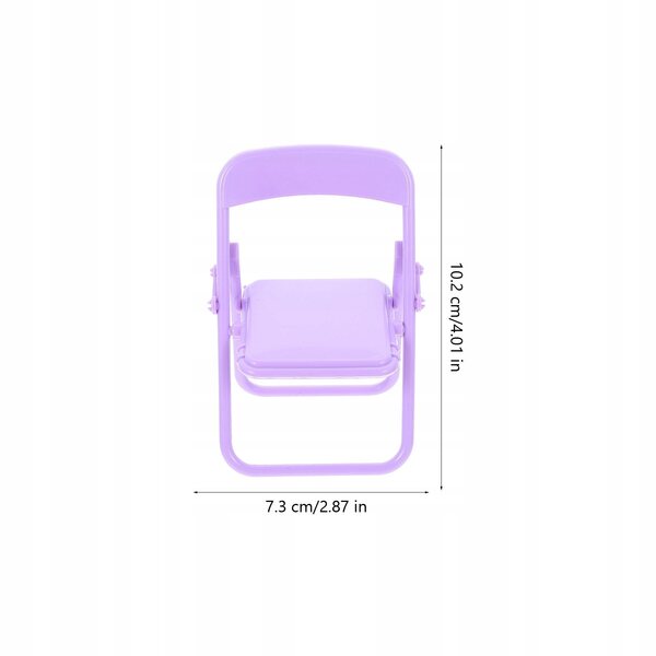 Lot de 2 mini chaises pliantes en plastique pour maisons de poupées et décorations